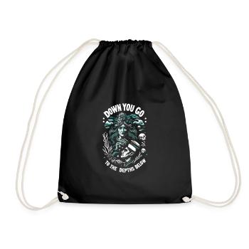 Creepy Sirens, Horror Mermaid, Creepy - Drawstring Bag - black - Front