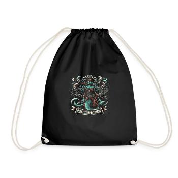 Creepy Sirens, Horror Mermaid, Creepy - Drawstring Bag - black - Front