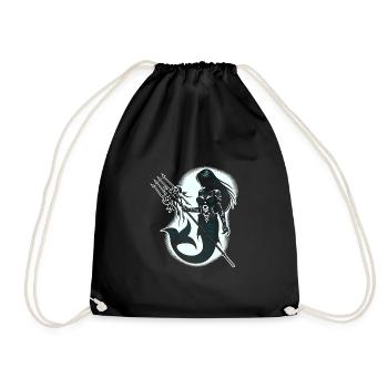 Creepy Sirens, Horror Mermaid, Creepy - Drawstring Bag - black - Front
