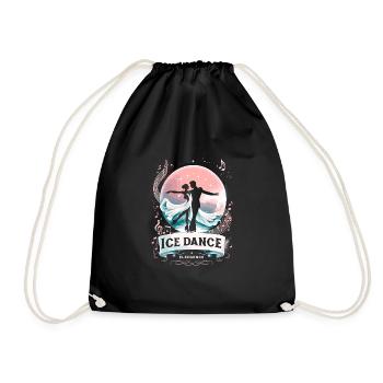 Patinage sur glace Patineurs sur glace - Sac de sport léger - noir - Devant