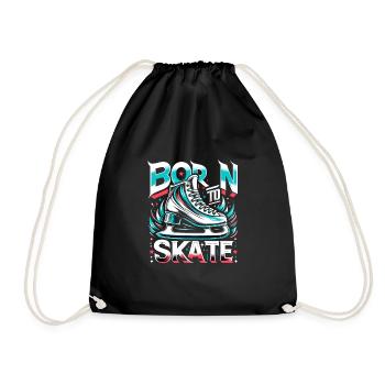 Patinage sur glace Patineurs sur glace - Sac de sport léger - noir - Devant
