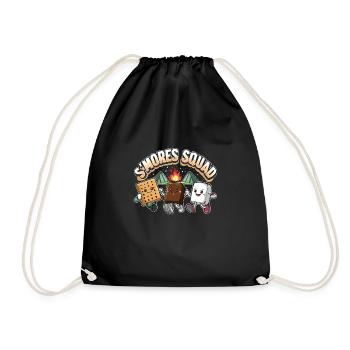 Scout Camping Outdoor Lagerfeuer Wandern - Turnbeutel - Schwarz - Vorne