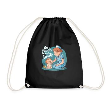 School Nurse Nursing Clinic Medical Stuff - Drawstring Bag - black - Front