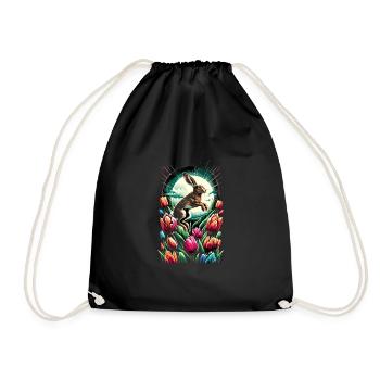 Ostara Eostre Equinox Witch Pagan Goddess Rituals - Drawstring Bag - black - Front