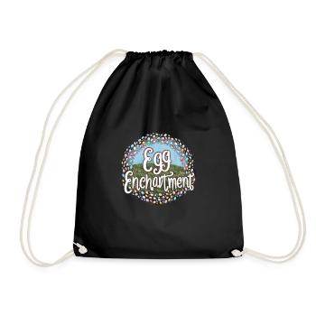 Ostara Eostre Equinox Witch Pagan Goddess Rituals - Drawstring Bag - black - Front