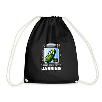 Pickle Lover Funny Pickle Dill Pickle Pickled - Drawstring Bag - black - Front