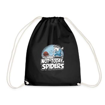 Lustiges Arachnophobie-bewusstsein, Spinnenphobie - Turnbeutel - Schwarz - Vorne