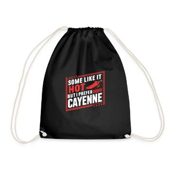 Spicy Food Lover, Chili Peppers Chef - Drawstring Bag - black - Front