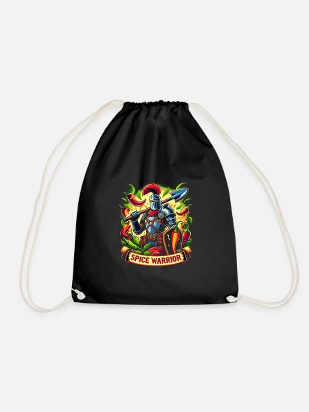 Lovers of spicy food, Chili Peppers Chef - Drawstring Bag - black