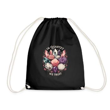 Geology Stone Hunt Agate Hunter Stone Collecting - Drawstring Bag - black - Front