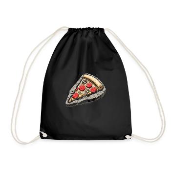 Fossil Hunter, Fossil Hunter, Paleontologist - Drawstring Bag - black - Front