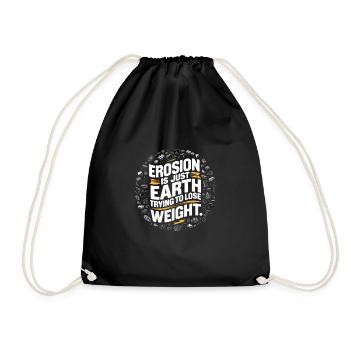 Geology Stone Hunt Agate Hunter Stone Collecting - Drawstring Bag - black - Front
