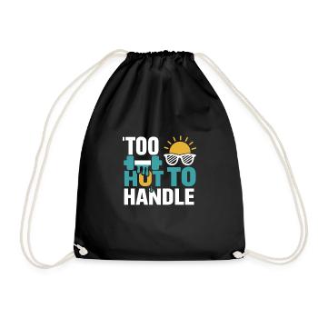 Bodybuilding, Powerlifting, Weightlifting, Fitness - Drawstring Bag - black - Front