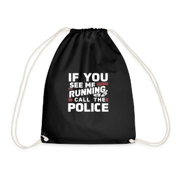 Bodybuilding, Powerlifting, Weightlifting, Fitness - Drawstring Bag - black - Front