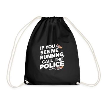 Bodybuilding, Powerlifting, Weightlifting, Fitness - Drawstring Bag - black - Front