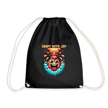 Drôle de volcan lave géologie roche chasse géologue - Sac de sport léger - noir - Devant