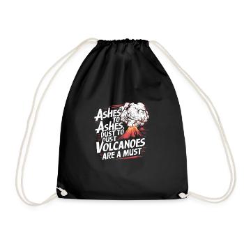 Drôle de volcan lave géologie roche chasse géologue - Sac de sport léger - noir - Devant