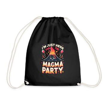 Drôle de volcan lave géologie roche chasse géologue - Sac de sport léger - noir - Devant