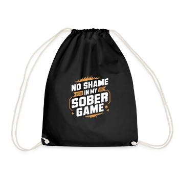 Recovery from alcohol dependence sobriety a a - Drawstring Bag - black - Front