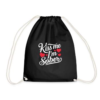 Recovery from alcohol dependence sobriety a a - Drawstring Bag - black - Front