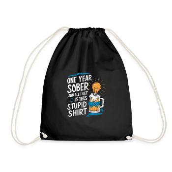 Rétablissement de la dépendance à l’alcool sobriété a a - Sac de sport léger - noir - Devant