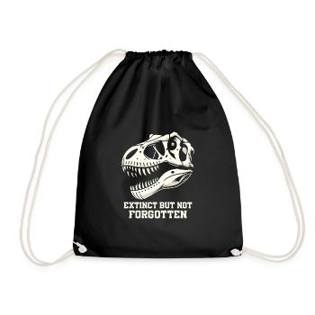 Fossil Hunter, Fossil Hunter, Paleontologist - Drawstring Bag - black - Front