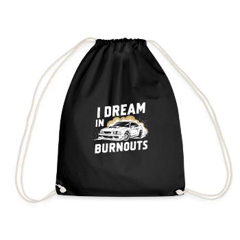 Car drift racing, racing car motorsport drift - Drawstring Bag - black - Front