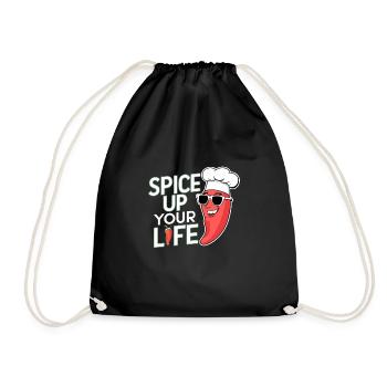 Amateurs de cuisine épicée, Chili Peppers Chef - Sac de sport léger - noir - Devant