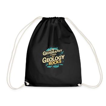 Geology Stone Hunt Agate Hunter Stone Collecting - Drawstring Bag - black - Front