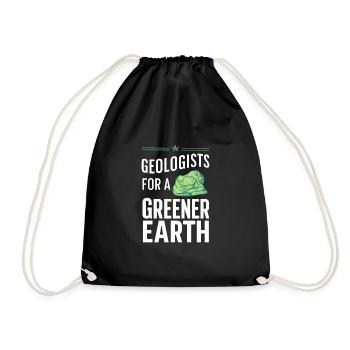 Geology Stone Hunt Agate Hunter Stone Collecting - Drawstring Bag - black - Front