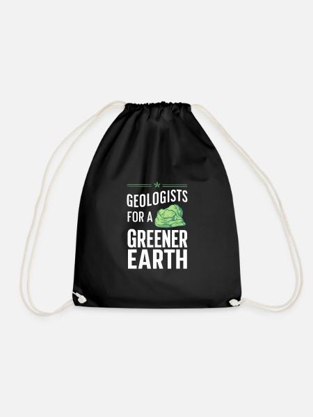 Geologie-steinjagd Achat-jäger-steinsammeln - Turnbeutel - Schwarz