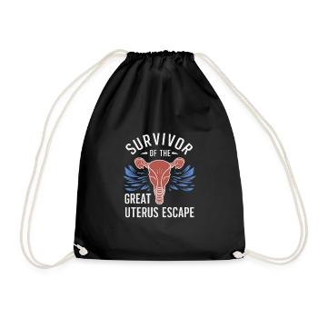 Hystérectomie pour restaurer la - Sac de sport léger - noir - Devant