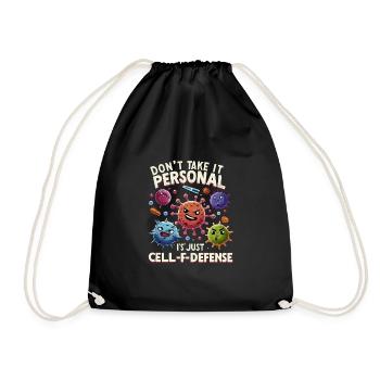 Microbiologist Microbiology Lab Staph Biology - Drawstring Bag - black - Front