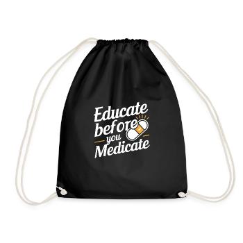 l’abus d’antibiotiques, la résistance aux antibiotiques, - Sac de sport léger - noir - Devant