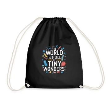 Microbiologist Microbiology Lab Staph Biology - Drawstring Bag - black - Front