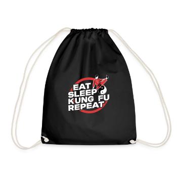 Kung Fu Chinese Kung Fu Asian Kung Fu - Drawstring Bag - black - Front