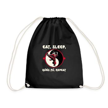 Kung Fu Chinese Kung Fu Asian Kung Fu - Drawstring Bag - black - Front