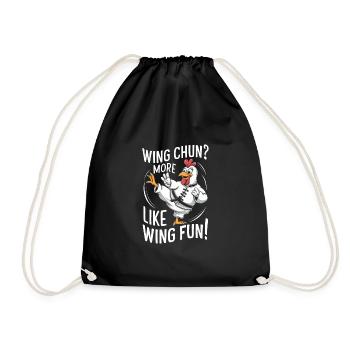 Kung Fu Chinese Kung Fu Asian Kung Fu - Drawstring Bag - black - Front