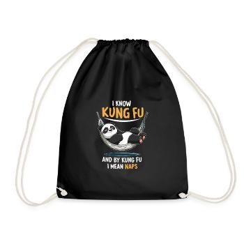 Kung Fu Chinese Kung Fu Asian Kung Fu - Drawstring Bag - black - Front