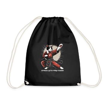 Kung Fu Chinese Kung Fu Asian Kung Fu - Drawstring Bag - black - Front