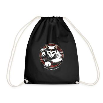 Kung Fu Chinese Kung Fu Asian Kung Fu - Drawstring Bag - black - Front