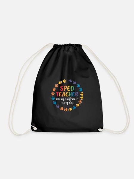Sonderpädagogik-lehrer „sped Teacher Inclusion“ - Turnbeutel - Schwarz
