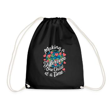Sonderpädagogik-lehrer "sped Teacher Inclusion" - Drawstring Bag - black - Front