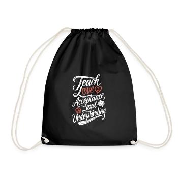 Sonderpädagogik-lehrer "sped Teacher Inclusion" - Drawstring Bag - black - Front