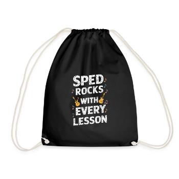 Sonderpädagogik-lehrer "sped Teacher Inclusion" - Drawstring Bag - black - Front