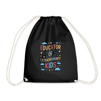 Sonderpädagogik-lehrer "sped Teacher Inclusion" - Drawstring Bag - black - Front