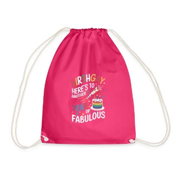 Birthgay Gay Pride Flag Pride Month Equal Rights - Drawstring Bag - fuchsia - Front