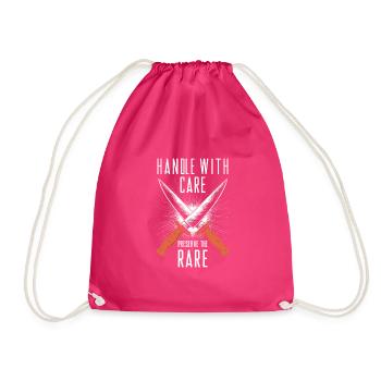 Knife Collector Knife Collection Hunting Fishing - Drawstring Bag - fuchsia - Front