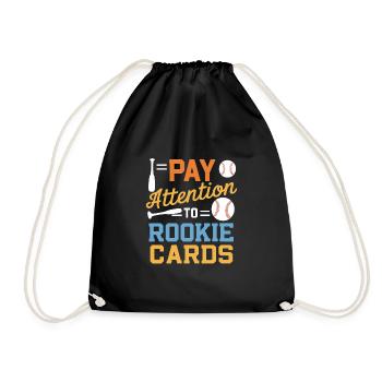 Cartes de Baseball joueur de Baseball Fan de Baseball cadeau - Sac de sport léger - noir - Devant
