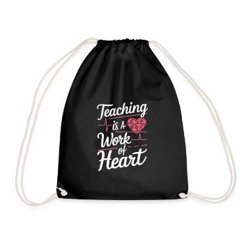 Sonderpädagogik-lehrer „sped Teacher Inclusion“ - Drawstring Bag - black - Front